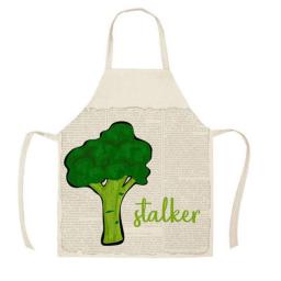 Flower Print Cook Kitchen Apron  Aprons for Women Home Anti-Dirt Sleeveless Chef Baking Cooking Accessories Delantales