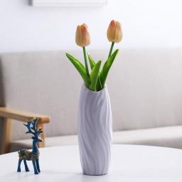 Flower Vase Living Room Decoration Ornaments Modern Origami Plastic Vases Pot for Flower Arrangements Home Decor