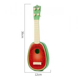 Fruta Iniciante Clássico Ukulele Guitarra Instrumento Musical Crianças Montessori Brinquedos Para Crianças Educação Precoce Inclinando Brinquedo Presente