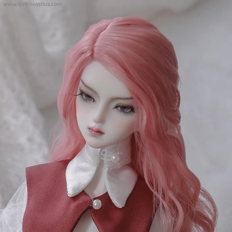 Full Set 15.6 in BJD Doll 1/4 Ball Jointed SD Dolls with Hand Painted Makeup, Pink Long Hair, Fashion Clothes, Best Gifts for Girls