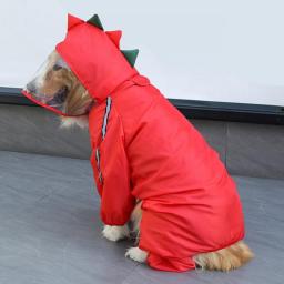 Funny Dog Raincoat Waterproof Hoodie for Pets Small Medium Large Dog Clothing XS-7XL Teddy Golden Retriever Shiba Inu Raincoat