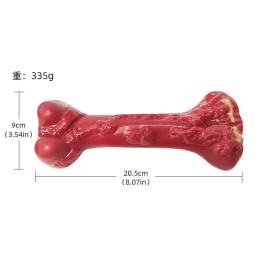 Funny Dog Toys Pet Chew Squeak Interactive Treat Luxury Designs Squeeky Silicone Rubber Bone For Aggressive Chewer Large Breed