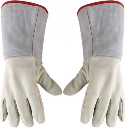 GUOJINE Waterproof Liquid Nitrogen Protective Cowhide Gloves Low Temperature Resistance Cryogenic Work Gloves (Size : L 40cm)