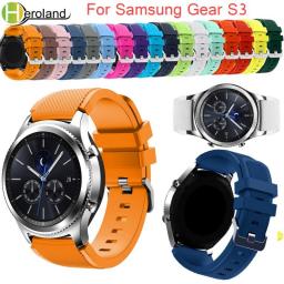 Gear S3 Frontier/Classic Watch Band 22mm Silicone Sport Replacement Watch Men women's Bracelet watches Strap for Samsung Gear S3