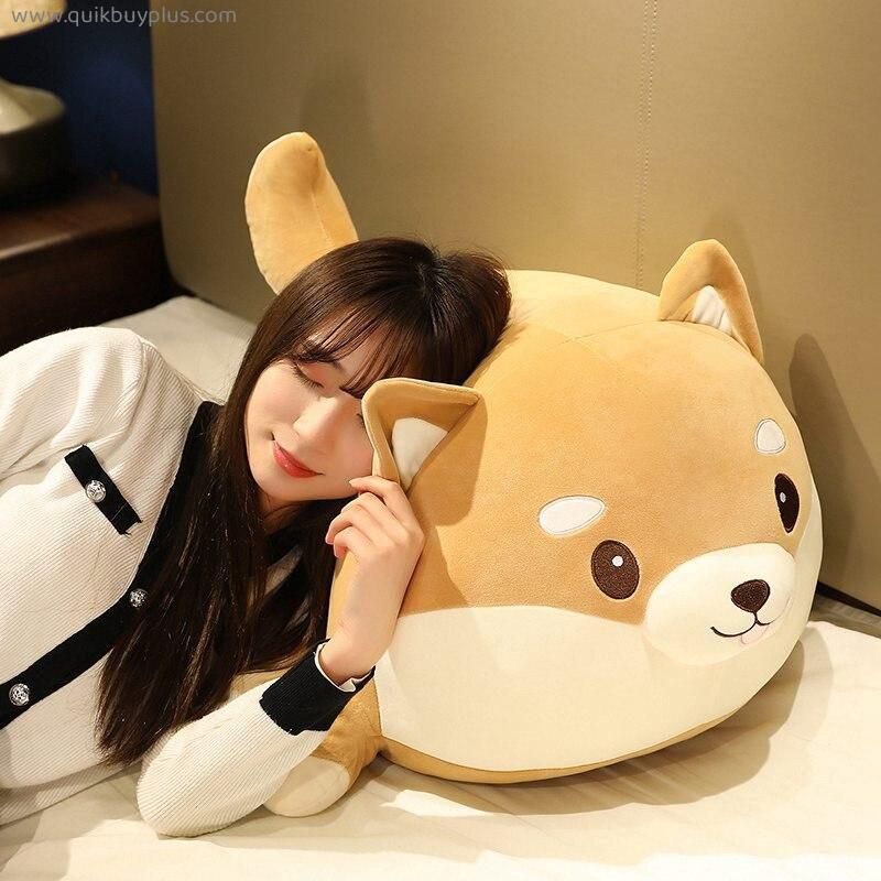 Giant Cute Corgi Dog Plush Pillows Stuffed Soft Down Cotton Animal Kids Toys Kawaii Shiba Inu Dolls for Children Birthday Gift