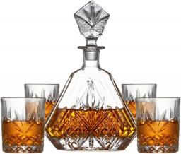 Glass Decanter Whisky Glasses Set With Ornate Stopper And Exquisite Cocktail Glasses Cup For Bar Home Party  (Color : A)