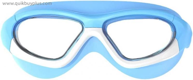 Goggles Boys' Anti-fog HD Swimming Glasses Girls' Big Box Swimming Cap Goggles (Color : B, Size : One size)
