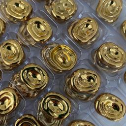 Gold Metal Sewing Buttons For Clothing Designer Creative Diy Crafts Supply Vintage Coats Jacket Cardigan Blazer Replace 6pcs/lot