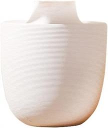 HBSDF Large Ceramic Vases, Elegant Oval Shaped Farmhouse Vases Modern White Ceramic Vases Table Décor For Dining Or Living Room (Size : 19.3 * 23CM)