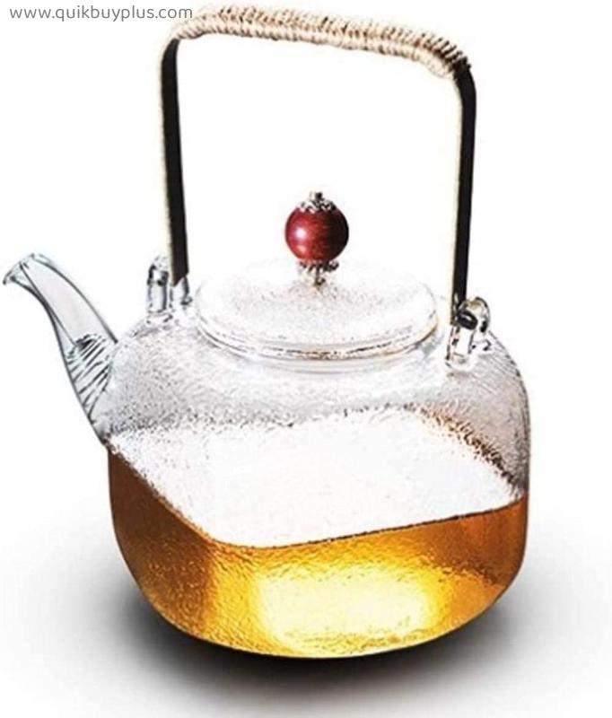 HJW Useful Kettle Cast Iron Teapot Thickened Heat-Resistant and High Temperature Glass Teapot 700Ml Kung Fu Tea Set Tea Accessories Tea Cup