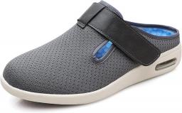 Hallelujah Men's Diabetic Shoes For Men's Casual Velcro Adjustable Closure Breathable Lightweight Non Slip For Swollen Feet Edema Widening Walking Shoes,Blue,36