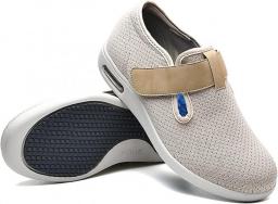 Hallelujah Men's Edema Diabetic Shoes Wide Width Lightweight Orthopedic With Adjustable Closure For Diabetic Edema Plantar Fasciitis Bunions Arthritis Swollen Feet,Black,45