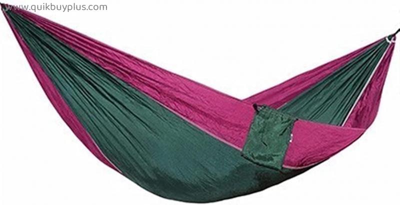 Hammock Nylon Material Hammock Durable Safety Adult Hamac For Indoor Outdoor Hanging Sleeping Removable Soft Hamak Bed (Color : Camelarmy)