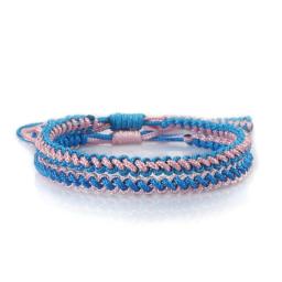 Hand-Made Woven Bracelet Set For Women Men Lucky Handmade Rope Couple Fashion Braided Bracelets & Bangles Wholesale Jewelry Gift