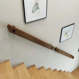 Handrail Staircase Grab Bar, Non-Slip Wood Handrails For Indoor Stairs, Wall Mounted Home Garden Corridor Lofts Decking Railings, 1ft-9.8ft Kit (Size : 30cm)