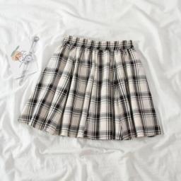 Harajuku Plaid Skirt Women Kawaii Cute High Waist A-line Mini Skirt Summer Soft Japanese Style Lolita Streetwear