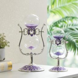 Home decoration hourglass crystal tabletop hourglass ornaments