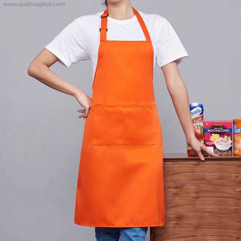 Hot Sale Cooking Kitchen Apron For Woman Men Chef Waiter Cafe Shop BBQ Hairdresser Aprons Bibs Kitchen Accessory