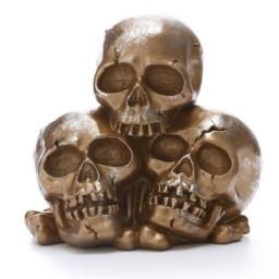Human Head Skull Statue for Home Decor Resin Figurines Halloween Decoration Sculpture Medical Teaching Sketch Model Crafts 8012