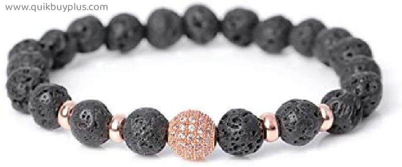 Ibralet Women's Bracelet Wristband Fashion Diy Personal Charm Lava Stone Beads Bracelet Sporty Cz Ball Braiding Brand Macrame Friendship Women Bracelets