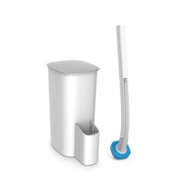 Innowell New Hot Sale Multifunction Disposable 3 Layers Stand Cleaner Hygenic Toilet Brush Set With Holder Refills For Bathroom