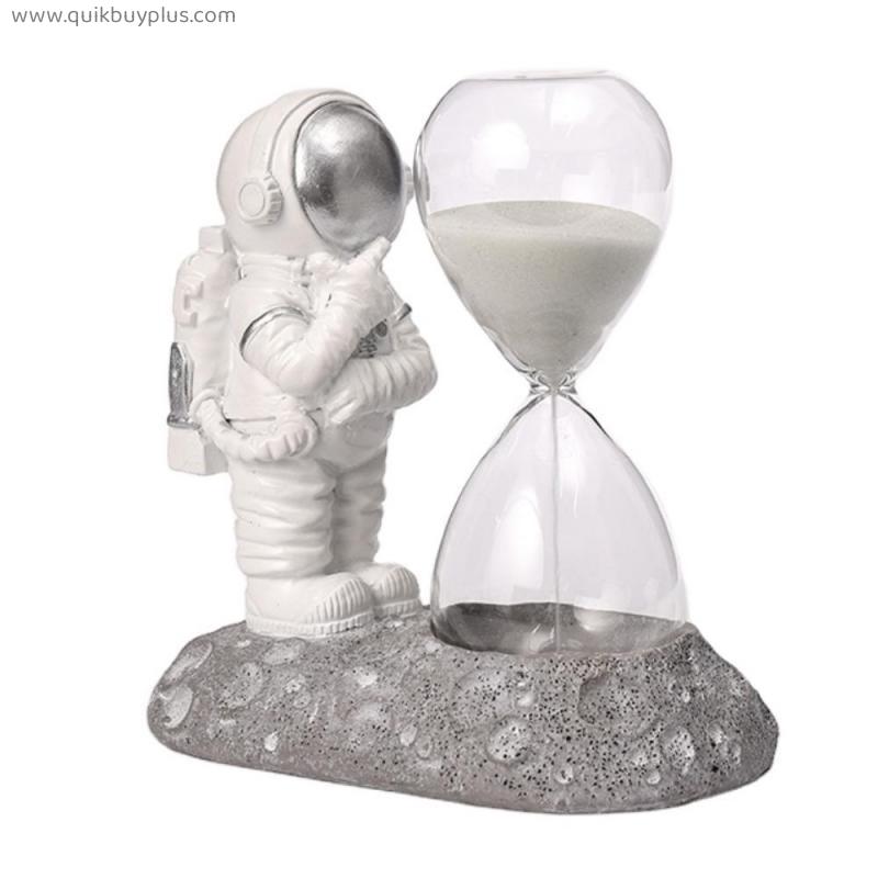 Interior Trendy Spaceman Astronaut Stylish Unique Toy Ornament Table Decors Decoration sand Timer Clock For Room