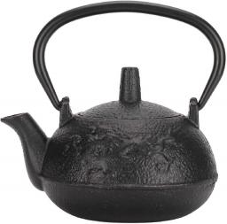 Iron Tea Boiler with Strainer,0.3L Cast Iron Teapot Kettle Imitating Japanese Style Uncoated Double Chinese Dragon Pattern Gift Decoration,Made of iron,corrosion‑resistant.