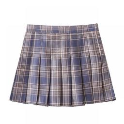 JAYCOSIN Summer Women Plaid Print Skirt 2022 Casual High Waist Student Pleated Skirts Harajuku Cute Sweet Girls Dance Mini Skirt