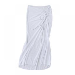 JAYCOSIN Women Long Sarongs Swimsuit Coverups Beach Bikini Tie Wrap Sheer Short Skirt Chiffon Scarf Cover Ups for Swimwear