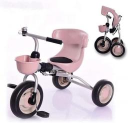 JHDPH3 Trike Children Tricycle Children Tricycles Light Folding Bike For 2-3-4 Year Old Children (Color : Coffee)