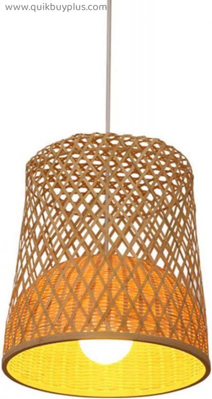 JXINGZI Japanese Style Simple Bamboo Chandelier, Modern Double-layer Bamboo Art Hanging Lamps, Creative And Exquisite Endant Lights E27 Lamp Holder For Dining, Living Room, Bedroom Balcony