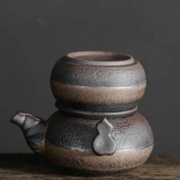 Japanese Style Ceramic Teapot Kung Fu Gaiwan Coarse Pottery Kettle Water Mug Portable Travel Tea Sets Teacup Drinkware