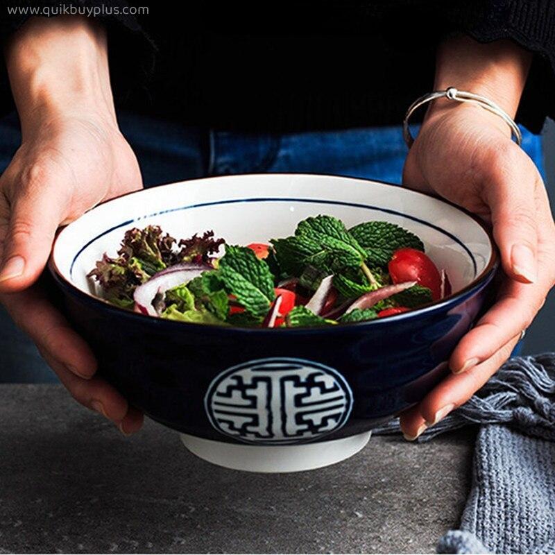 Japanese-style ceramic noodle bowl ramen bowl soup bowl large noodle bowl beef bowl instant noodle bowl tableware household