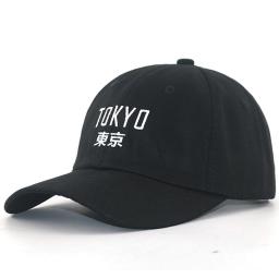 Japanese Style Embroidery TOKYO Baseball Cap Women 100Percent Cotton Fashion Dad Hats Hip Hop Snapback Hat Men Sport Cap Unisex