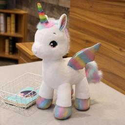 Kids Plush Toys Cute Unicorn Hug Toys Rainbow Dreams High Quality Pink Horse Home Decor Kids Sleeping Pillow