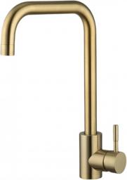 Kitchen Faucet Kitchen Faucets Brushed Gold Stainless Steel 360 Rotate Kitchen Faucet Deck Mount Cold Water Sink Mixer Taps