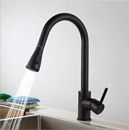 Kitchen Faucets Brushed Gold Kitchen Faucets Kitchen Faucet Water Mixer Tap Black Faucet Mixer