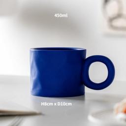 Korean Style Fatty Mug Design Splash Ink Ceramic Cup Spot Mugs Simple Coffee Mug Couple Cups  Coffee Mugs Tea Drinkware