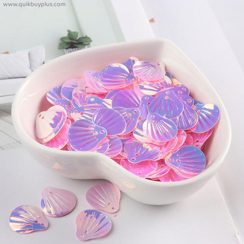 LC/13mm transparent phantom shell/10grams Sequins PVC Flat for DIY Card Making Craft Color Collection