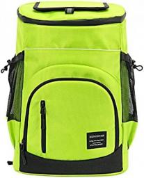 LIANYG Large Capacity 33l Refrigerator Bag 36 Cans Beer Cooler Backpack Refrigerator Portable Picnic Bag Thermal Food Cooler Ice Pack Insulated Picnic Bag (Color : Green)