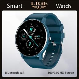 LIGE New Silicone Strap Digital Watch Men Sport Watches Electronic LED Male Smart Watch For Men Clock Waterproof Bluetooth Hour