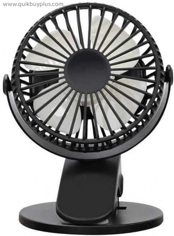 LIUCHANG Portable Desktop USB Fan Mini Clamp Silent Fan Rotating Rechargeable Air Fan Home Table Fan liujiapeng55