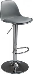 LIYANLCX Modern Square PU Leather Adjustable Bar Stools With Back Counter Height 360° Swivel Stool With Chrome Base Kitchen Island Stools