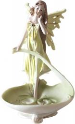 LOVIVER Garden Fairy Girl Figurine Ornament Statue, Garden Decoration, Collection Girl Sculpture, Housewarming Gifts - Tray