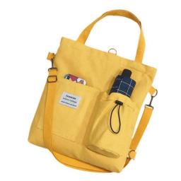 Large Capacity Women's Canvas Bag  Casual All-match Shoulder Bag Messenger Bag Student Zipper Handbag School Bag