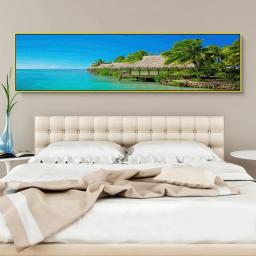 Large Size 45CMx180CM CM DIY Painting By Numbers Sunset view   Oil Painting Paint By Numbers Wall Art Picture