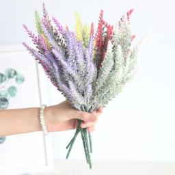 Lavender Artificial Plants Wedding Decor Flower Vase Silk Flowers For Home Christmas Decor Fake Plant  Room Home Decor
