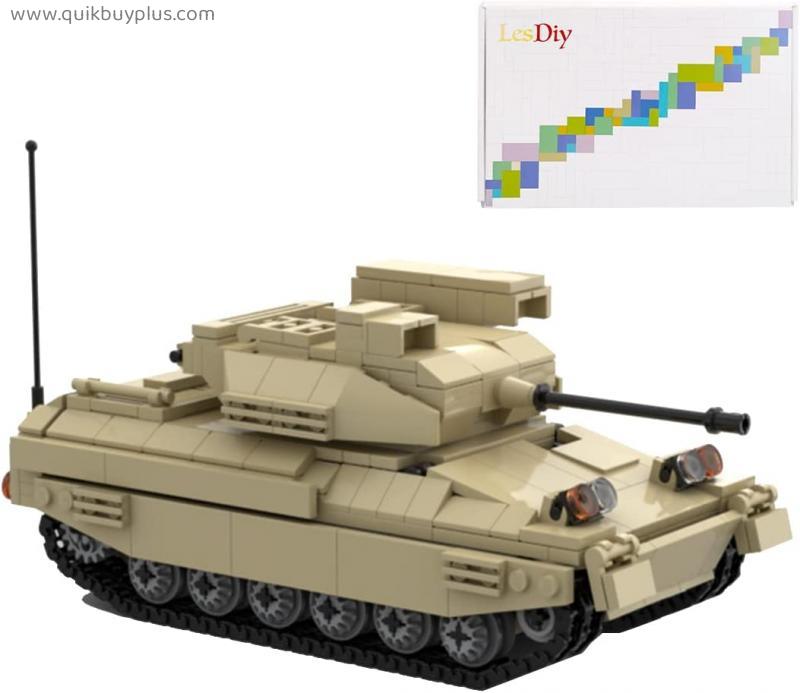 Lingxuinfo 747PCS Military Style Tank Building Blocks MOC Model, Armed Tanks Building Block, Collectible Model Army Set, Compatible with Lego