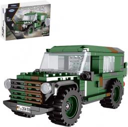 Lingxuinfo Modern Military Armored Building Blocks Model, 192Pcs 1:30 Military Car Model Building Blocks Set