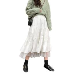 Long Skirt For Women Skirts White Black Maxi Skirt For Teenagers High Waist Skirt School Skirts